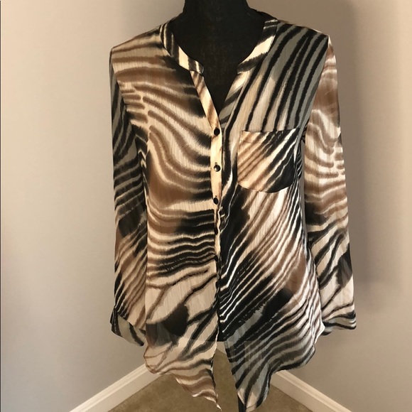 Zac & Rachel Tops - Zac and Rachel zebra printed blouse